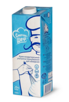 Вершки кондитерські Master Cream 26%, ультрапастеризовані, 1 кг - фото