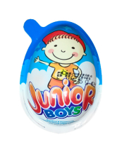 Шоколадное яйцо с игрушкой для мальчиков Junior Boys Hazelnut & Peanut Cream, 15 г - фото