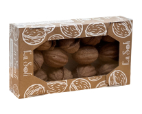 Печенье Орешки с шоколадно-фундучной пастой и сгущенным молоком La Sofi, брендкороб, 12 шт, 285 г (4820175570247) - фото