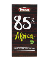 Шоколад чорний без цукру, без глютену TORRAS Africa 85%, 100 г (8410342004710) - фото