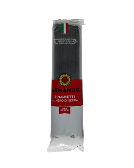 Макарони ARMANDO Spaghetti Nero di seppia 500 гр 24шт/ящ - фото