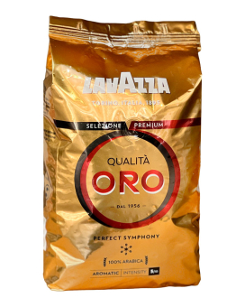 Кава в зернах Lavazza Qualita ORO, 1 кг (100% арабіка) (8000070020566) (8000070020559) - фото