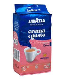 Кава мелена Lavazza Crema e Gusto Dolce, 250 г (50/50) (8000070037304) - фото