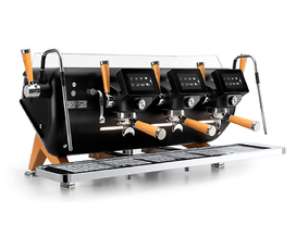 Трьохпостова мультибойлерна автоматична кавомашина Barista Attitude STORM FRC SAEP/3 Black/Wood Чорний/дерево - фото