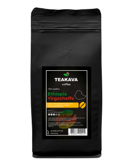 Кава в зернах Teakava Ethiopia Yirgacheffe, 1 кг (моносорт арабіки) - фото