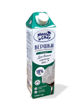 Вершки 18% 1 кг ТМ "Master Chef" - фото